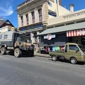 Army colored kei truck