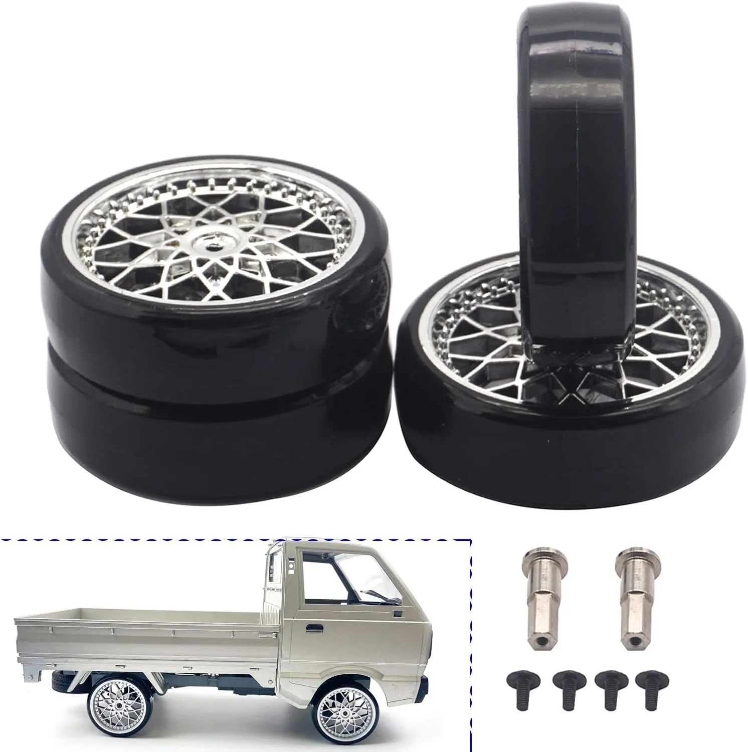 D12 Kei Truck 1:10 Scale RC Model: A Must-Have for RC Enthusiasts 3 Kei Truck Tires
