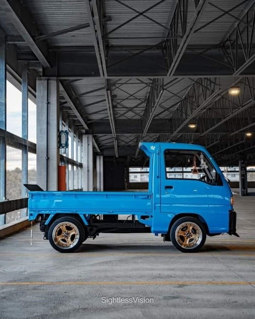 Blue Kei Truck