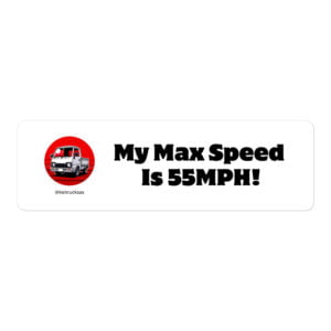 Max Speed Is 55MPH Sticker